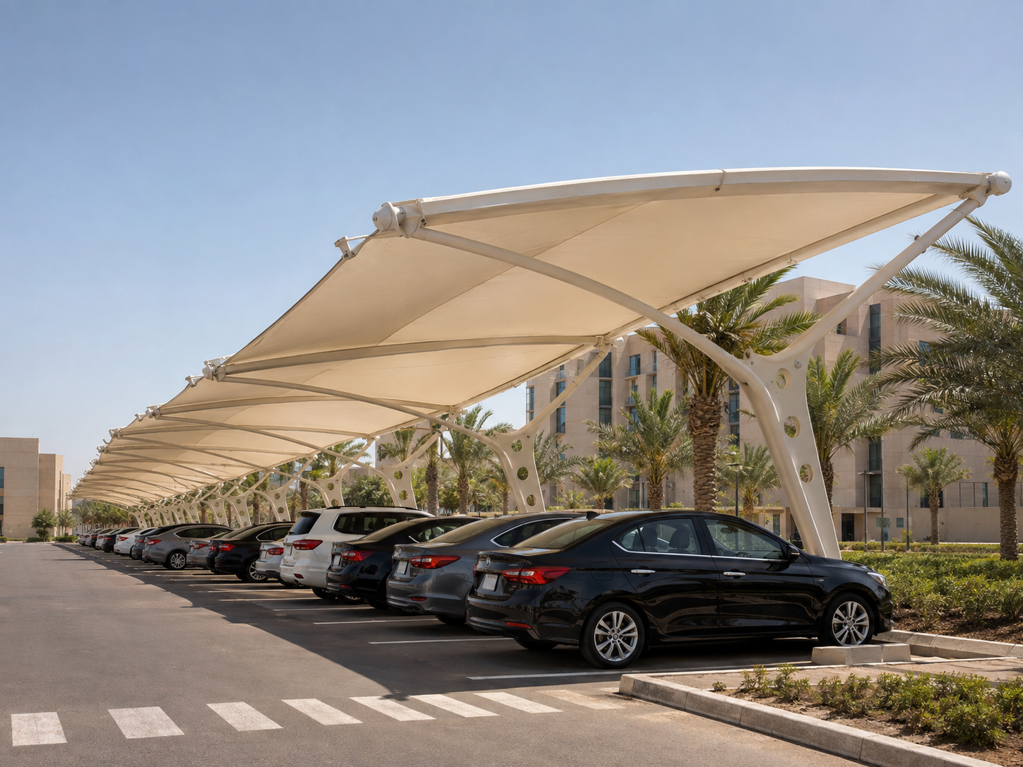 مظلات مواقف Single Cantilever