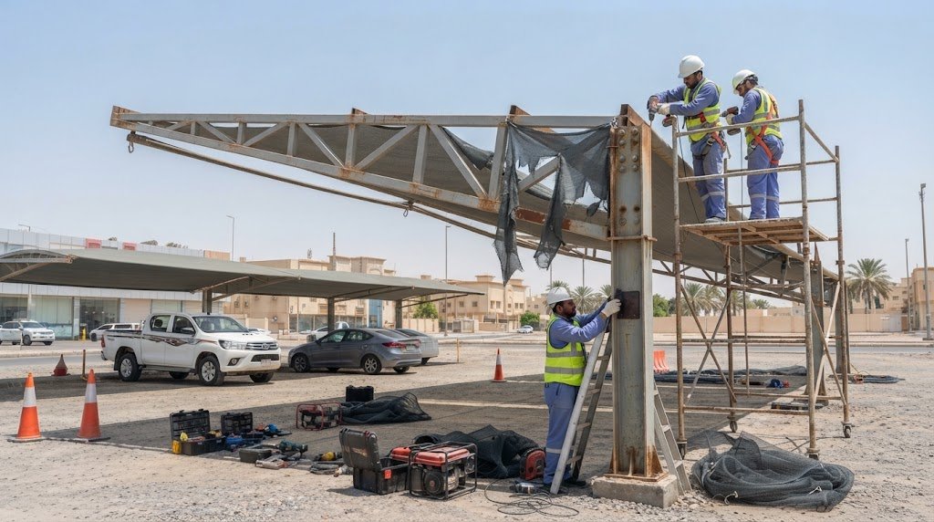 صيانة وإصلاح المظلات
