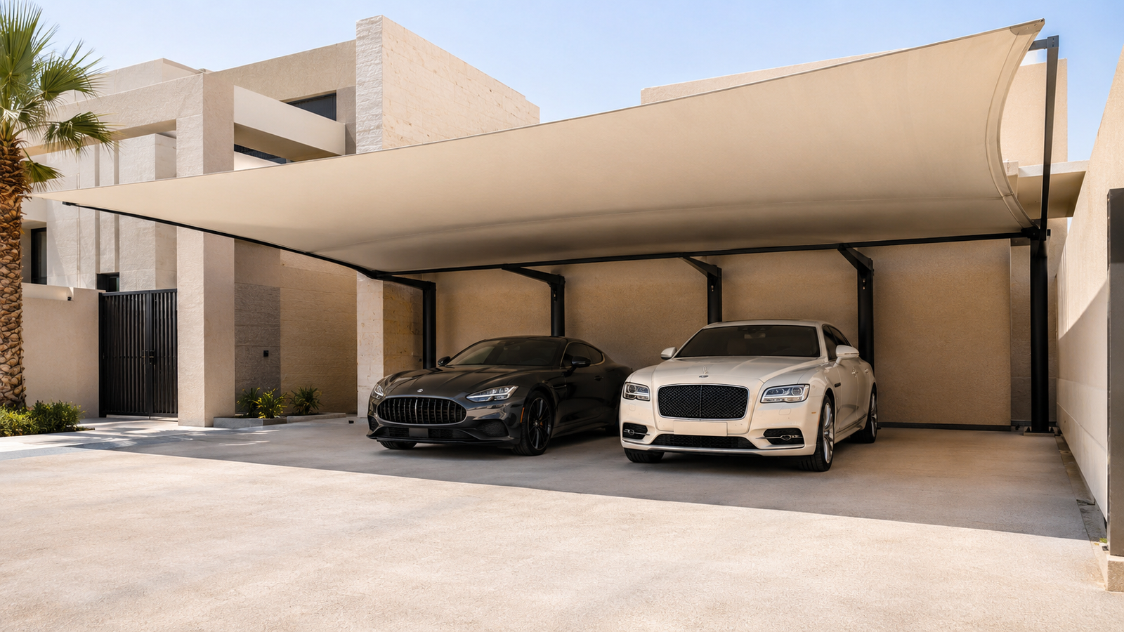 مظلات سيارات Cantilever للفلل
